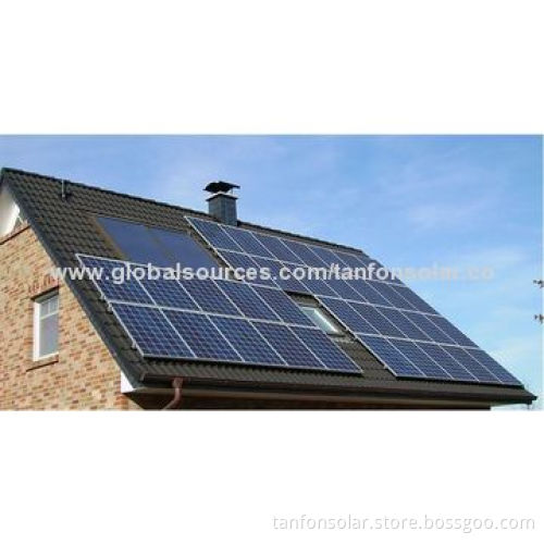 5kW solar panel system with 200W mono panel, PV combiner, hybrid inverter,lead battery,bracket,cableNew